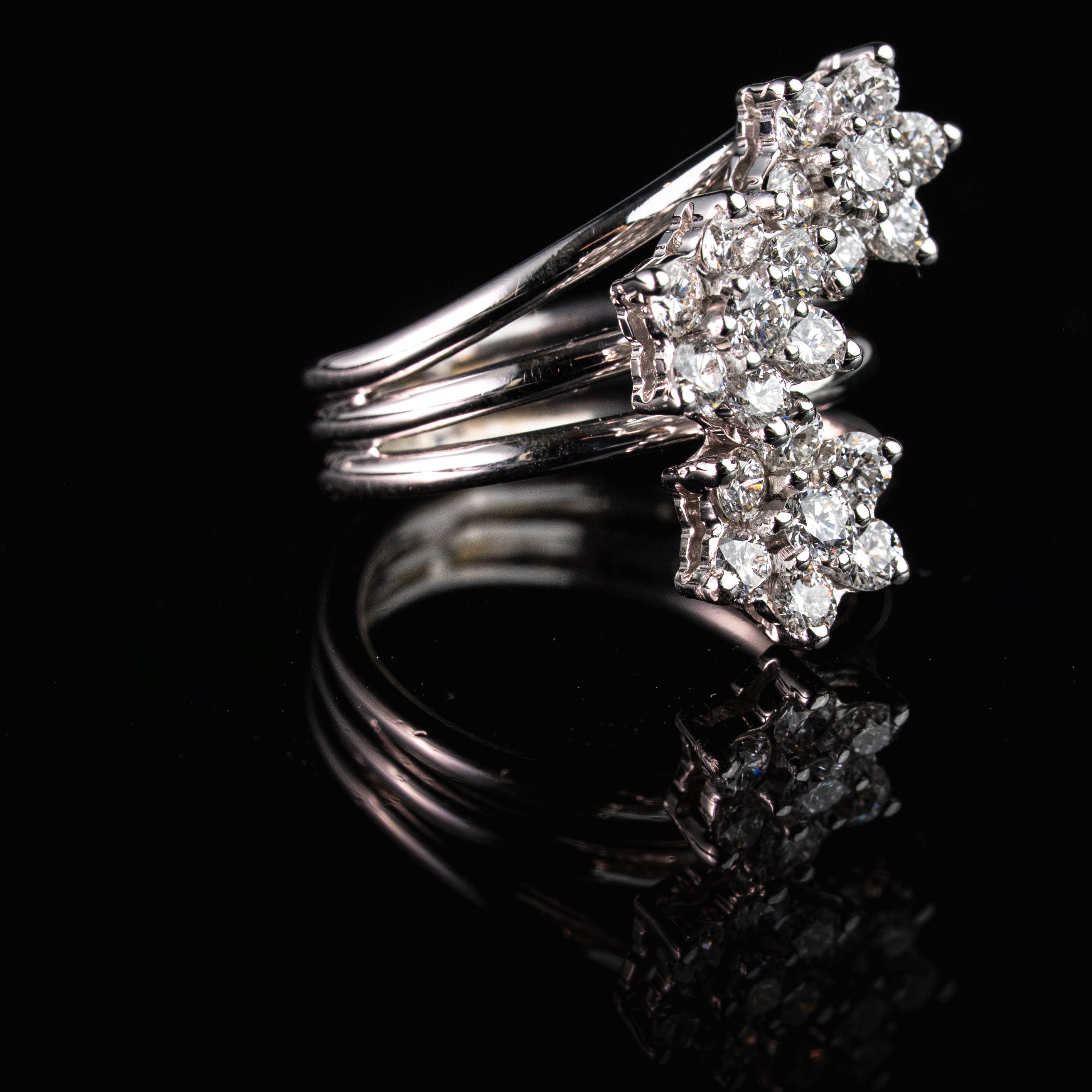 Anello tre margherite